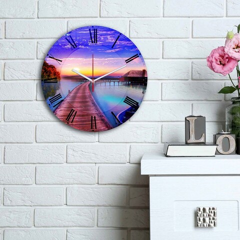 Ceas de perete, 3030ms-012, mdf, ø30 cm, multicolor