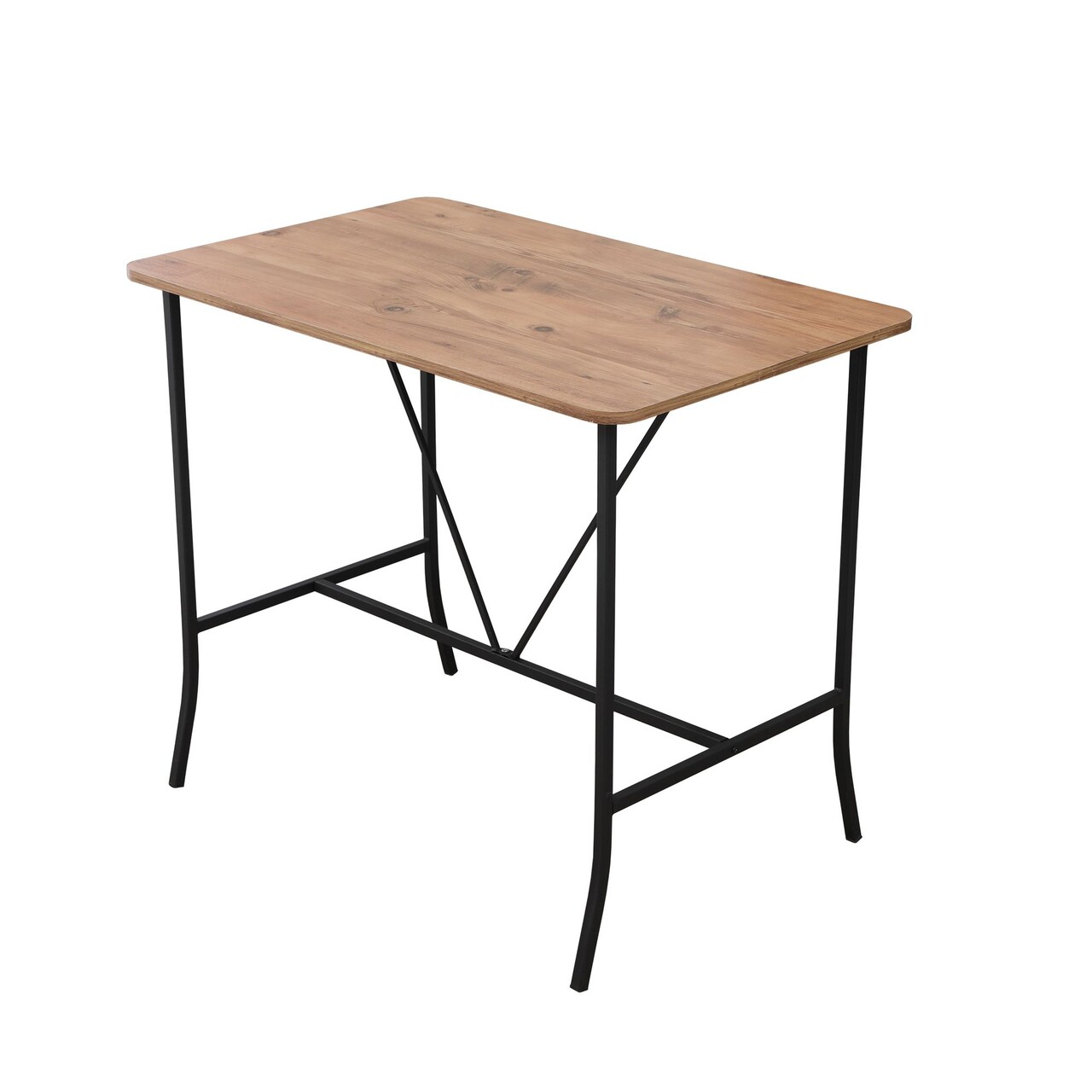 Masa de bar, Hanah Home, Retro, 110x92x70 cm, Maro - imagine 4