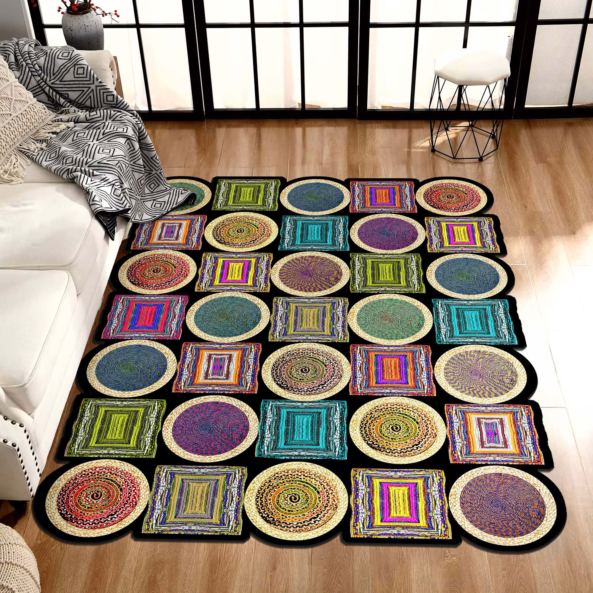 Covor, Hmnt959, 100x200 cm, Multicolor