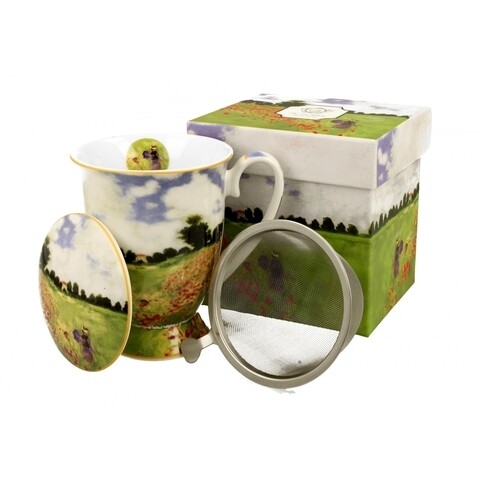 Cana cu infuzor, DUO, C. Monet, Poppy field, 325 ml, portelan