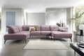 Coltar stanga 6 locuri ELTAP, LT-24LO, Bretan, 350x205x107 cm, lemn/poliester, roz