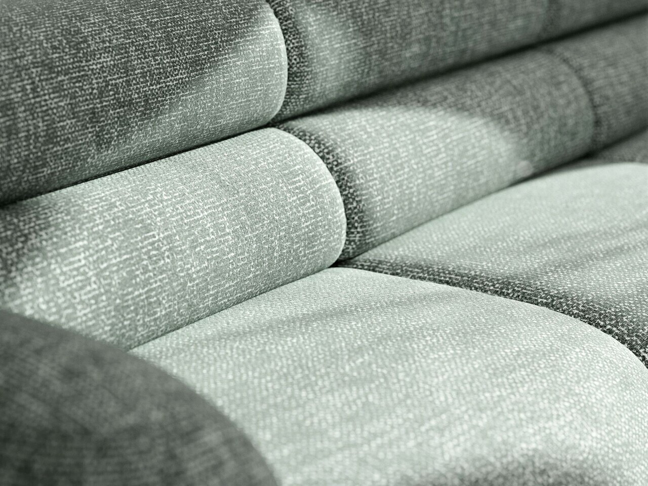 Canapea 4 locuri, Neo, Micadoni Home, 305x100x83 cm, tesatura Chenille Silencio, albastru muted — imaginea 3