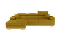 Coltar extensibil stanga 4 locuri ELTAP, Armd-74, Armando, 289x203x85 cm, lemn/poliester, galben