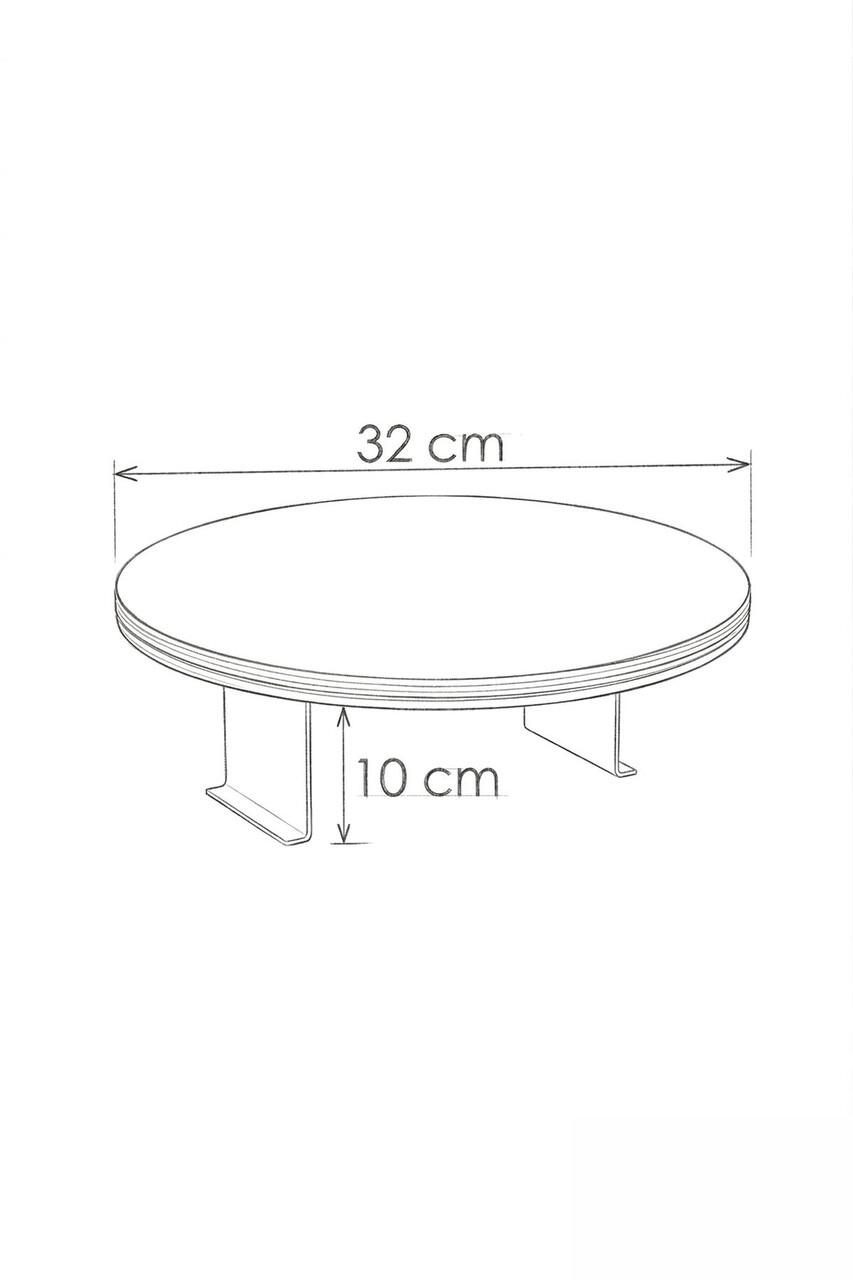 Masuta pentru cotiera canapea, Hanah Home, Artmtksofa1, 32x10x32 cm, Alb