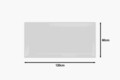 Oglinda decorativa, Siam, Moen, 60x120x2.2 cm, Alb