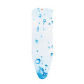 Husa pentru masa de calcat, Brabantia B, Ice Water, 124x38 cm, 2 mm spuma, bumbac