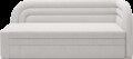 Canapea extensibila brat dreapta 3 locuri, ELTAP, Fabillo, 223x86x80 cm, lemn/poliester, alb