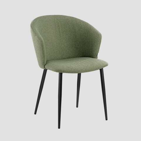 Scaun Lujo, Homla, 59x56.5x81 cm, metal/poliester, verde