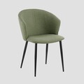 Scaun Lujo, Homla, 59x56.5x81 cm, metal/poliester, verde