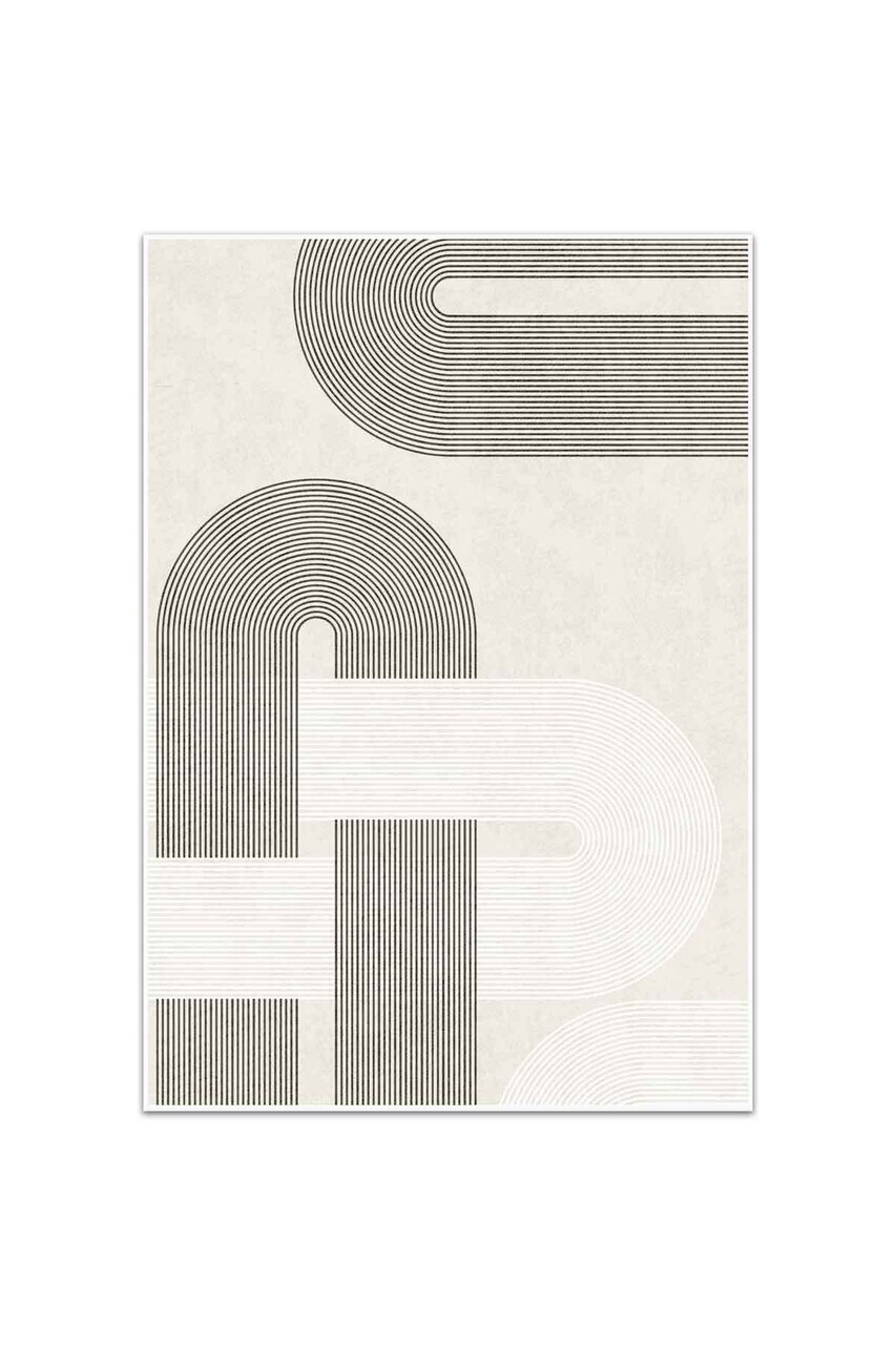 Covor, CLR-7366-HALI-37, 100x250 cm, Poliester, Crem — imaginea 2