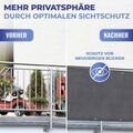 Folie paravan pentru balcon si gradina Anthrazit Uni, Maximex, 500x85 cm, PVC/poliamida, antracit/negru