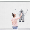 Cutie de protectie pentru uscator Wall Fix, Brabantia, Matt Steel, 18.8x18.4x109 cm, otel, argintiu