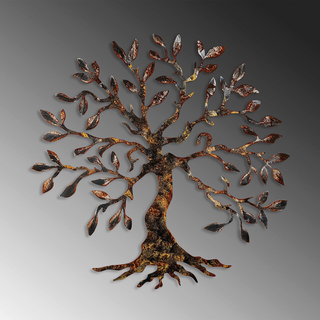 Decoratiune de perete, Tree, 60 x 60 cm, Multicolor - view 4