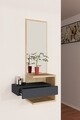 Dulap cu oglinda Stella, Arnetti, 49.1 x 31.3 x 90 cm, oak/antracit