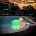 Taburet gonflabil cu LED Multicolor si Telecomanda Pulight, InnovaGoods, RBG, Ø50 x 30 cm