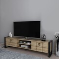 Comoda TV, Zena Home, Mila, Oud Stejar / Negru