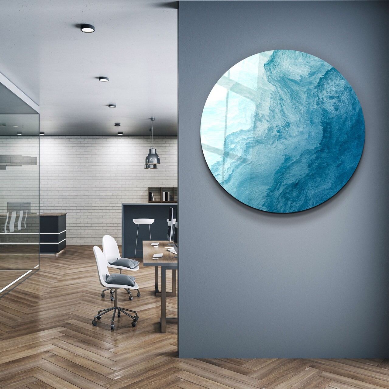 Tablou decorativ, SKR-9042, Dimensiune: 80 x 80, Multicolor - view 3