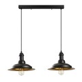 Lustra, Opviq, 892OPV1587, Fier, Negru