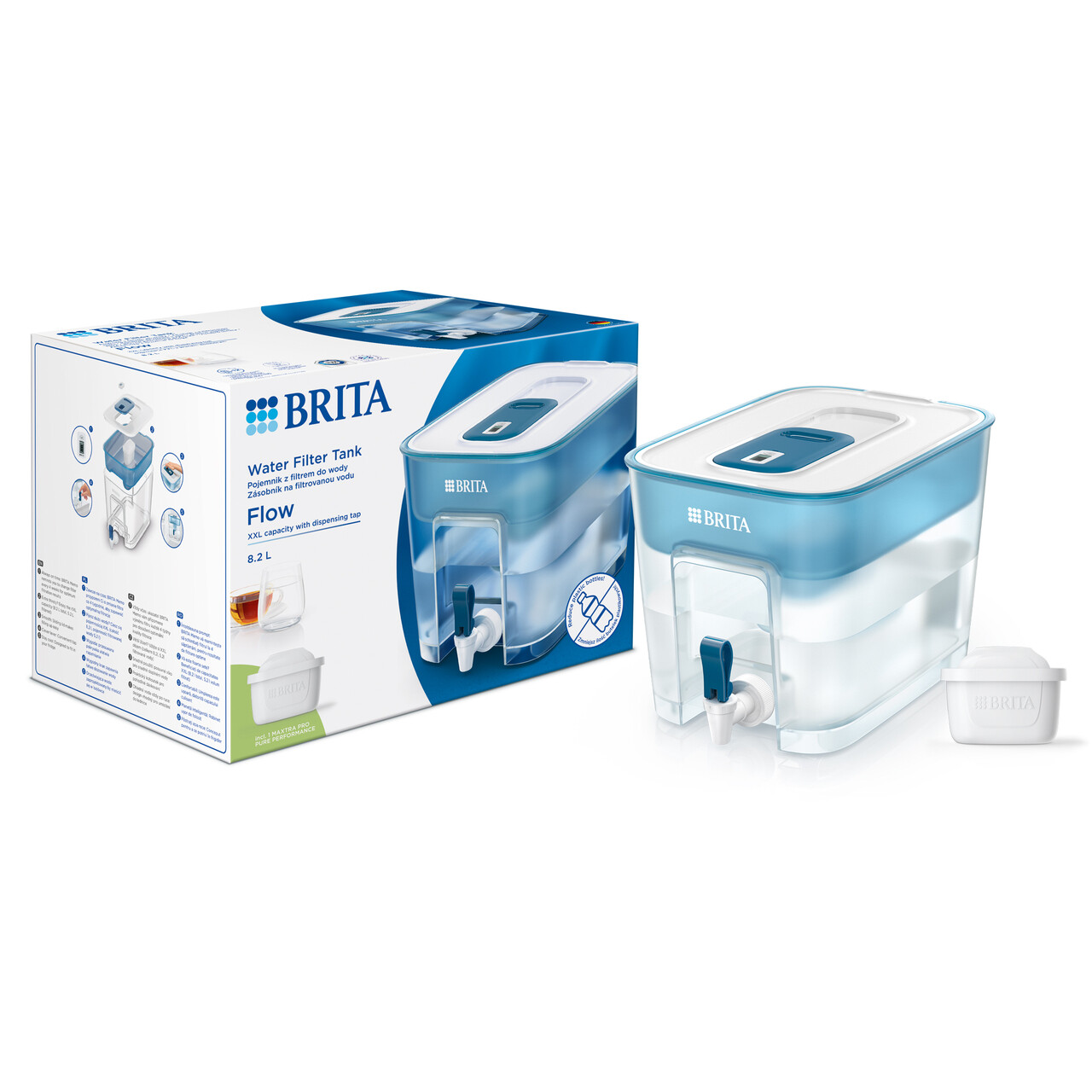 Recipient filtrant BRITA Flow XXL 8,2 L Maxtra PRO (blue) - view 2