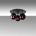 Lustra, Fulgor, 942FLG1387, Metal, Negru