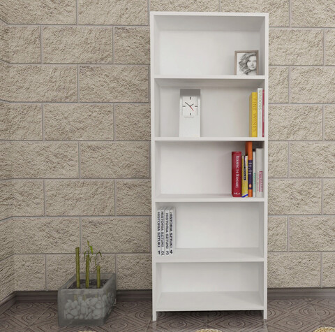 Corp biblioteca, furny home, cansu g, 60.6x160x19.5 cm, alb