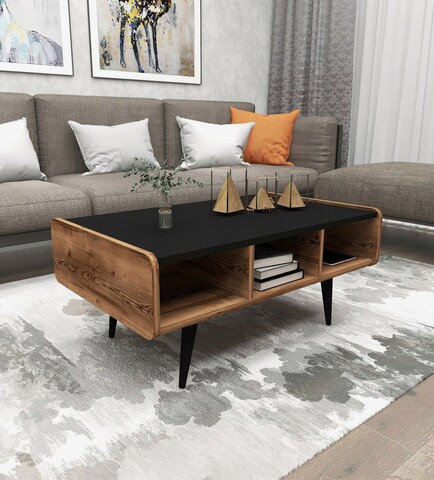 Masuta de cafea, Arnetti, Line, 40x90x56 cm, PAL, Nuc deschis