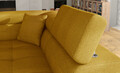 Coltar extensibil dreapta 4 locuri, ELTAP, Anton, 272x203x85 cm, lemn/poliester, mustar/negru