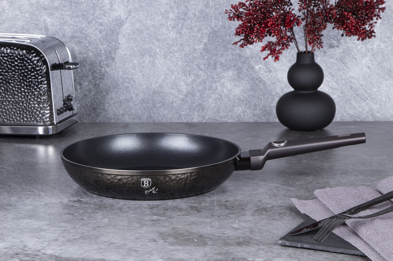 Tigaie Berlinger Haus, Primal Gloss, 28 cm, 2.4 L, aluminiu forjat, negru