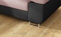 Coltar extensibil stanga 4 locuri, ELTAP, Anton, 272x203x85 cm, lemn/poliester, roz/negru