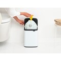 Cos de gunoi, Brabantia, Bo Small, 4 L, 17.2x20x27.2 cm, otel, alb