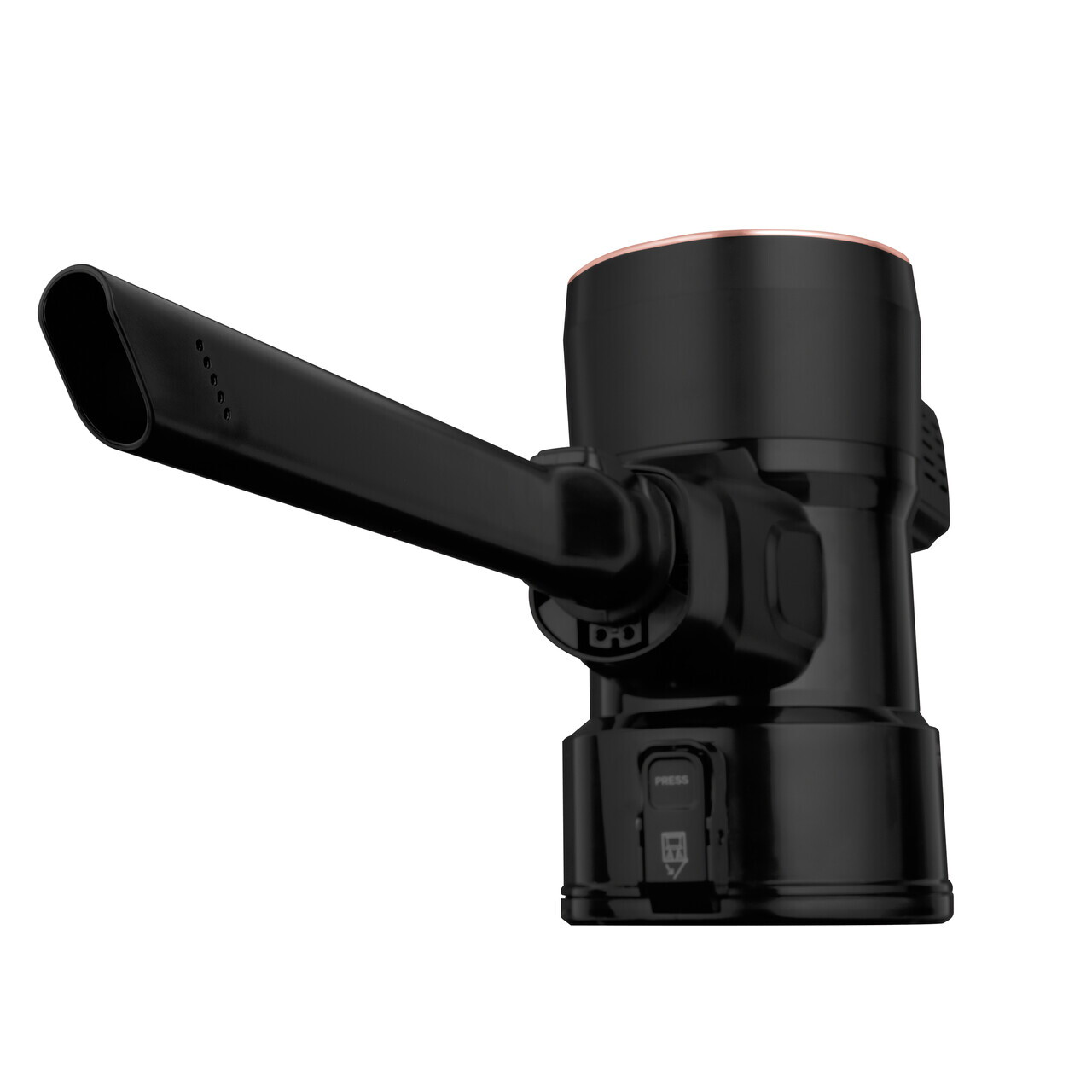 Aspirator vertical Fashion TV, Matte Black-Rose Gold, 250 W, 3 viteze, negru - imagine 6