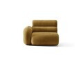 Modul canapea stanga 1 loc, Neo, Micadoni Home, 110x100x83 cm, tesatura Chenille, galben mustar