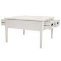 Masuta de cafea cu 4 sertare Creaciones Meng,  80x80x50 cm, lemn de brad/MDF