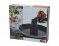 Suport barbeque, 30.5 x 25 x 3.8 cm, metal, negru