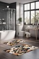 Set covorase de baie, Cartwright, CT-5183, Poliester, Multicolor