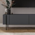 Comoda TV, Odessa, Herman, 160x45.6x31.4 cm, Antracit