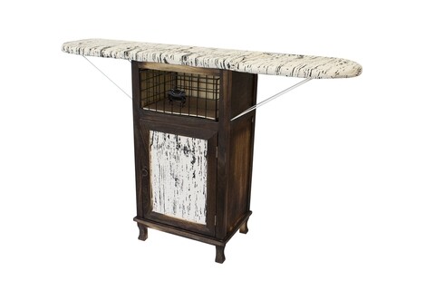 Dulap cu masa de calcat Blanc Noire, Bedora, 85 x 38 x 55 cm, maro