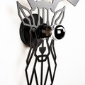 Lampa de perete, Shadow, 605 - A, E27, 100 W, metal/MDF, negru