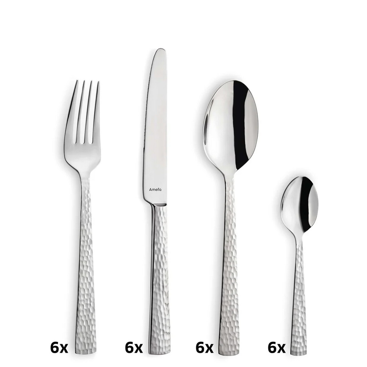 Set tacamuri, 24 piese, Amefa, Felicity Trend, inox — imaginea 13