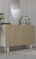 Consola, Olivia, Woise Bohem KM120, Stejar alb / safir