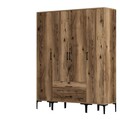 Dulap pentru haine, Hommy Craft, Kumsal STS, 160x47.5x201.4 cm, PAL, Maro