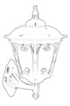Lampa de exterior, Avonni, 685AVN1199, Plastic ABS, Negru