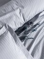 Lenjerie de pat dubla, Stripe - Grey, Cotton Box, Bumbac Satinat