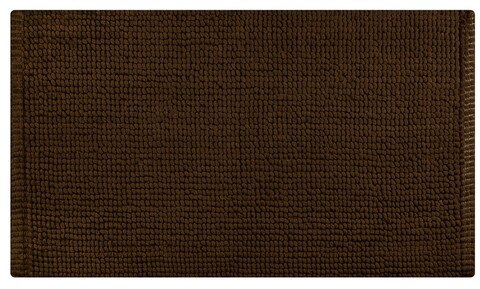 Covoras pentru baie, Olivo Tappeti, Corn 3, 45 x 75 cm, 80% poliester, 20% bumbac, maro