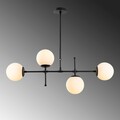 Lustra, Mudoni-MR-951-3, Opviq, 108 x 15 x 67 cm, 4 x E27, 40W, negru