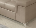 Coltar extensibil dreapta 4 locuri ELTAP, ERI-06, Eridano, 275x202x88 cm, lemn/poliester, maro deschis
