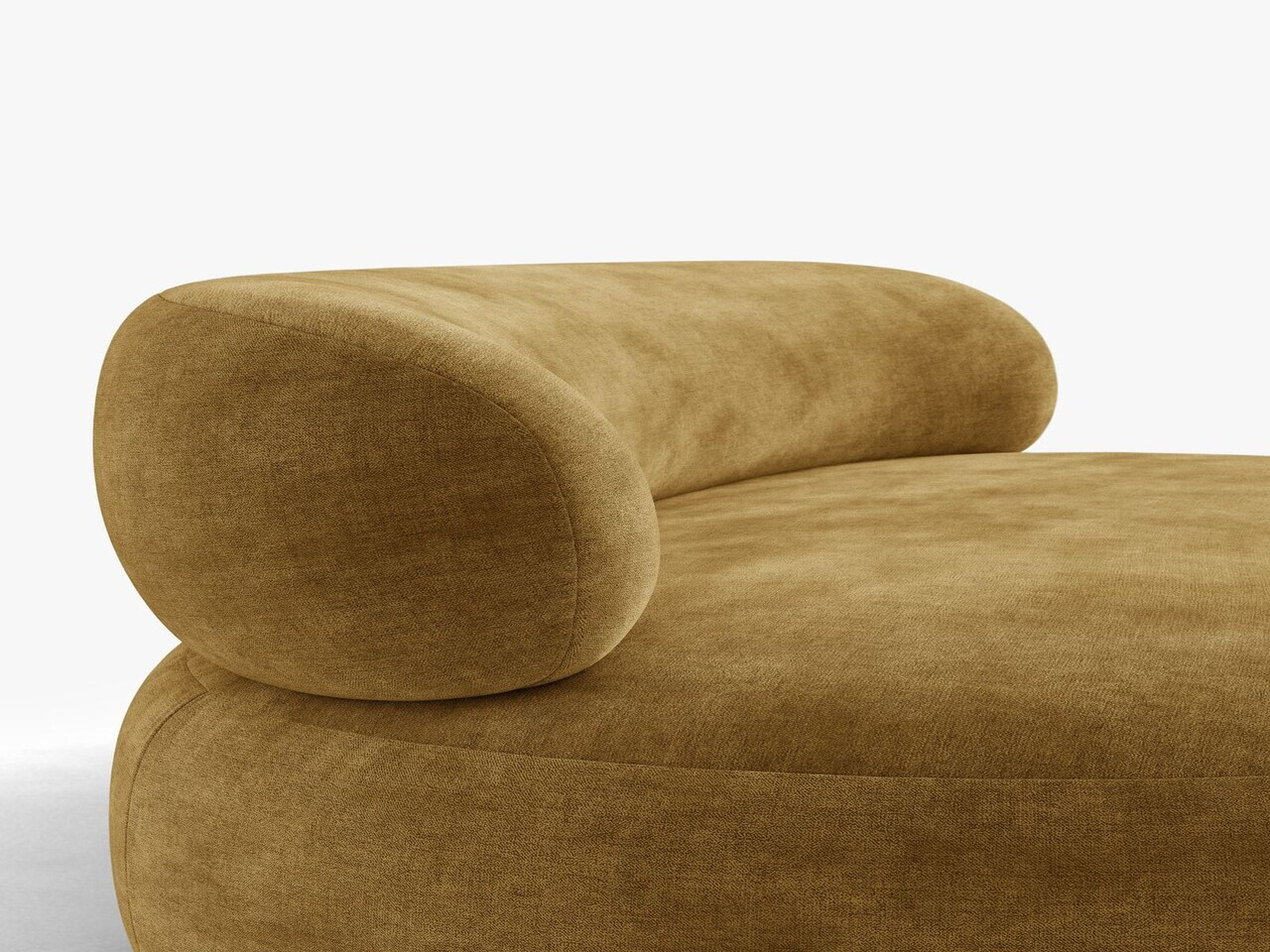 Fotoliu, Aura, Micadoni Home, 84x91x73 cm, tesatura Chenille, galben mustar — imaginea 7