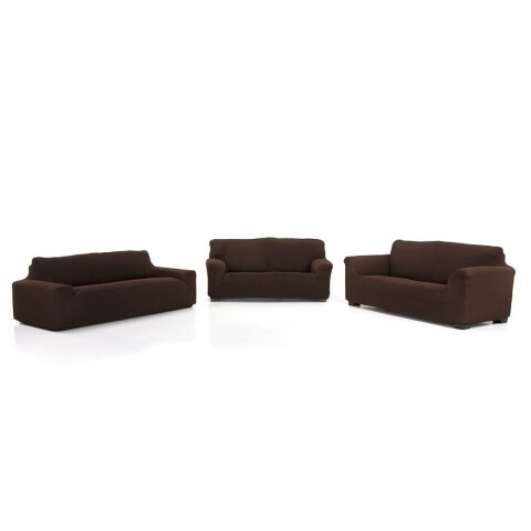 Husa elastica canapea, belmarti, milan, 3 locuri, maro