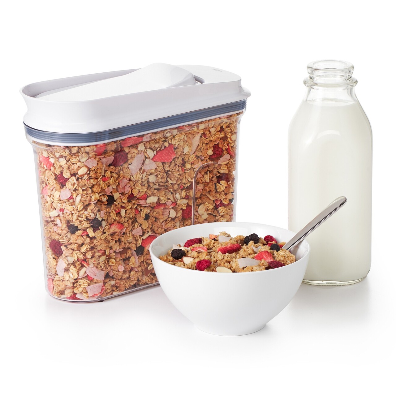 Recipient pentru cereale, plastic, 10 x 26 x 21 cm, 2,4L, "POP" - OXO - imagine 12