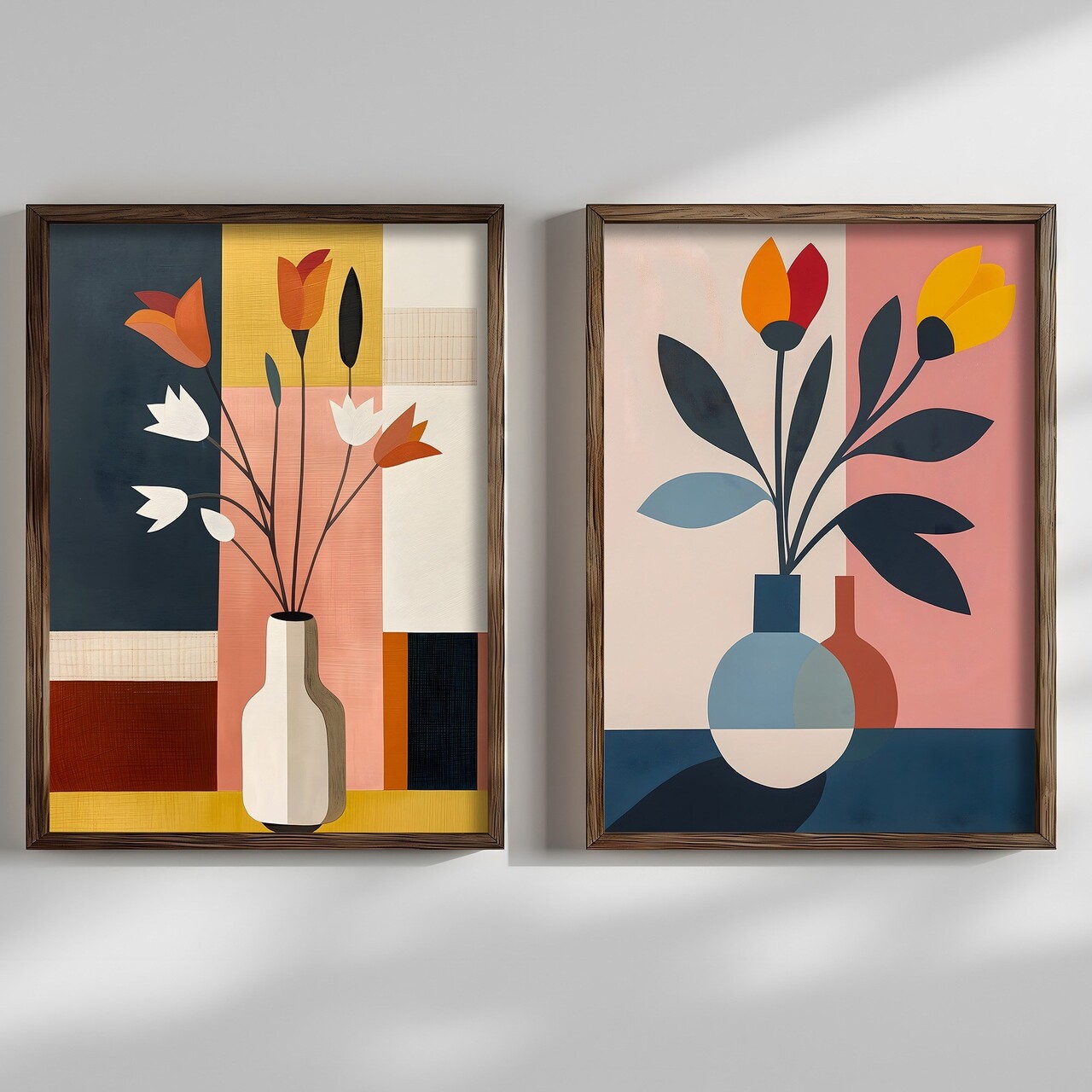 Set 2 tablouri decorative, HUM113, Cadru: 100% MOLID, Multicolor - view 4